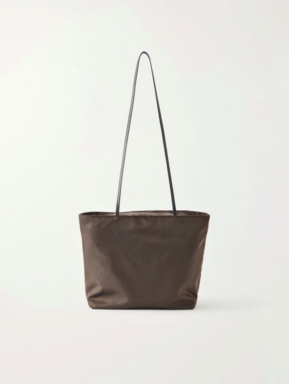 Valesque Spaghetti leather-trimmed satin shoulder bag - NWT